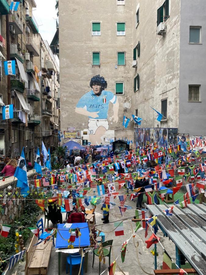 Geman Flat - 1 Min Maradona Mural Napoli Exterior foto