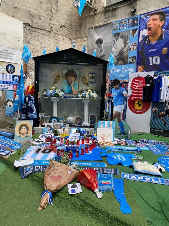 Geman Flat - 1 Min Maradona Mural Napoli Exterior foto